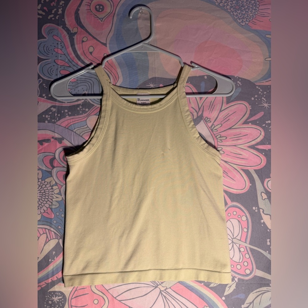 No Boundaries Yellow Tank Top